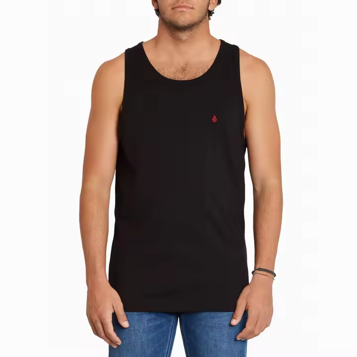 Camiseta de Tirantes para Hombre de Volcom Stone Blanks en Negro & Rojo / Sabas Shop - 1