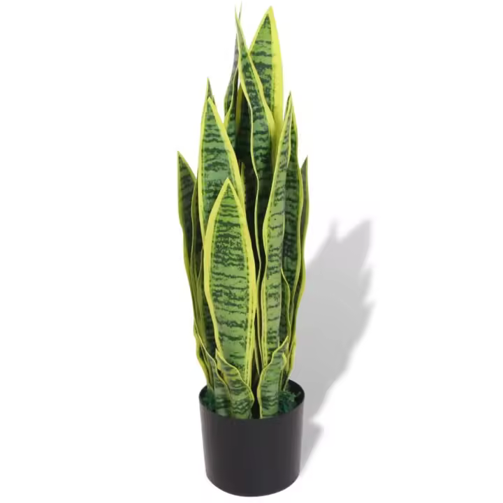 Planta Sansevieria artificial con macetero 65 cm Verde - 1