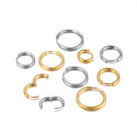 10pcs Gancho Para Pendientes De Acero Inoxidable Redondo Poste De Aretes Para Mujer Suministros Para La Creación De Joyas Accesorios De Joyería - details 0