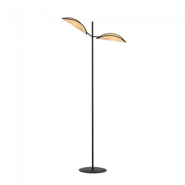 Wonderlamp Lámpara de pie Cano Ratán (2 luces) - 1