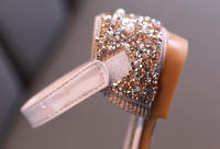 Sandalias De Crystals Para Niñas Moda Boda Fiesta Danza Performance Zapatos De Princesa Antideslizantes Talla Verdadera Para Edad 4-6Años - details 14