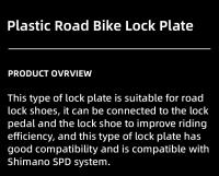 ROCKBROS Placa De Bloqueo Para Pedal De Bicicleta De Carretera SPD-SL SH11 SH10 SH12 Antideslizante Piezas De Bicicleta - details 1
