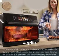 Freidora de aire Cecotec Cecofry&Grill Duoheat 10000, Doble resistencia dorado perfecto, sabor parrilla en carnes, 10 Litros, 2800 W, pared divisoria móvil para optar entre dos cestillos con temperatura dual o una sola cubeta - details 2