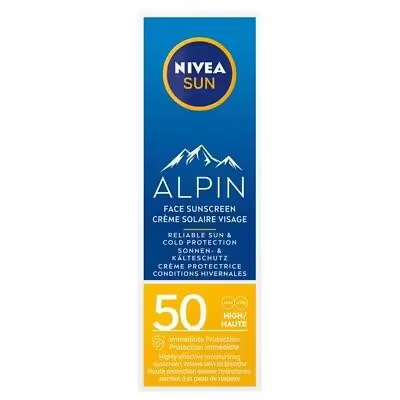 NIVEA SUN Alpin - Crema Solar Rostro SPF 50, 50 ml - 1