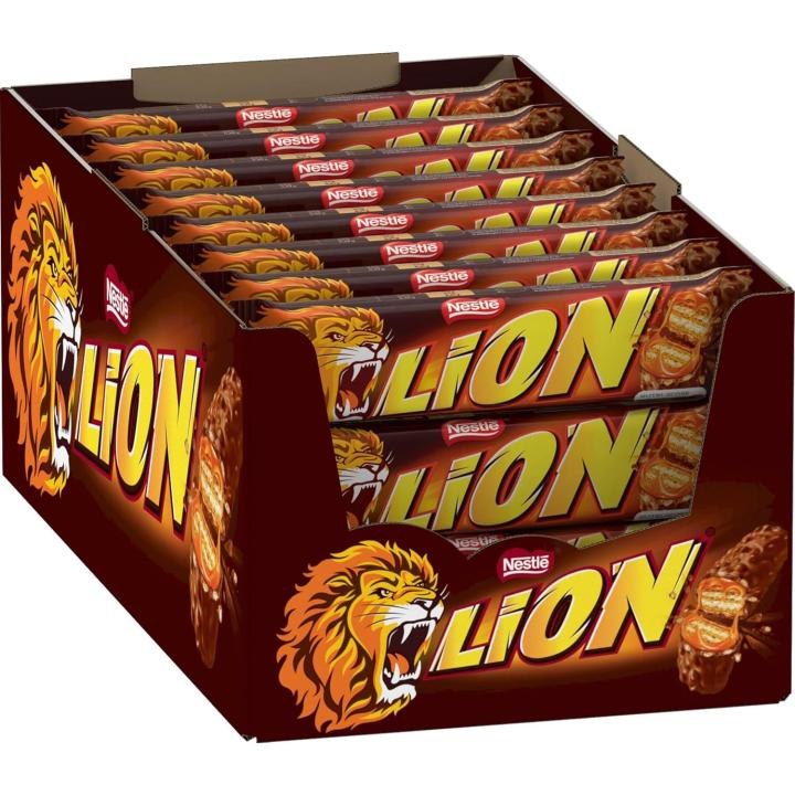 Nestlé lion chocolate, caramel and crunchy cereal bars – pack 24 x 42 g