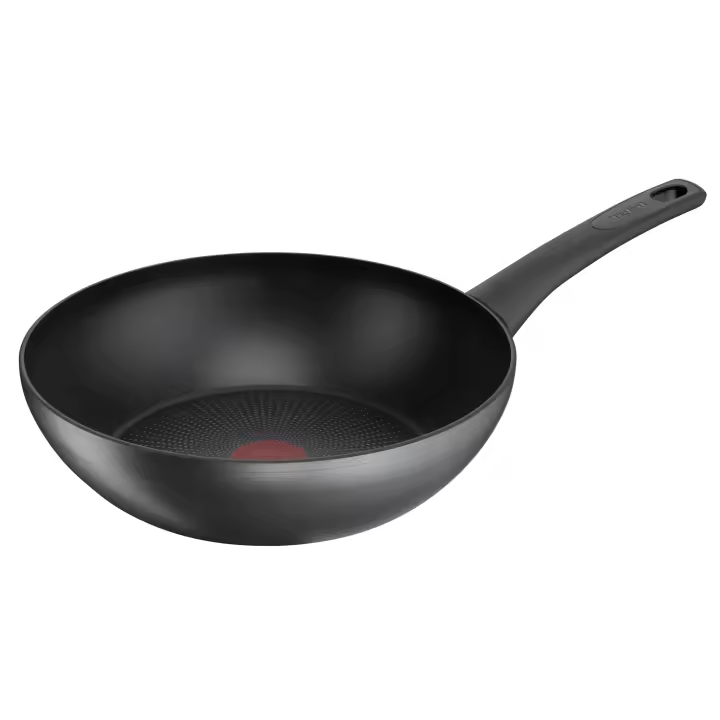 Tefal Sartén Wok  28 cm de, eco-friendly, 3,6L, recubrimiento antiadherente duradero, Titanium 2X, Thermo-Signal™,  saludable y segura, fabricada en Francia, G2871902 - 1