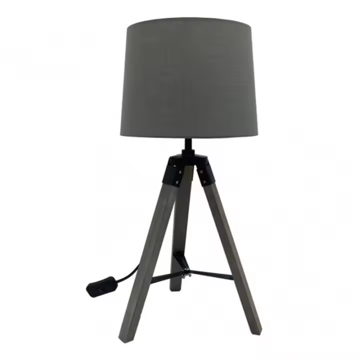 FABRILAMP 162371028 | Sobremesa Julen 1xe27 Madera Gris/negro 52x24x24 Cm - 1