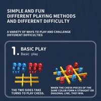 Juego De Tablero Educativo Tic Tac Toe Para Niños Juguete Interactivo De Desarrollo Inteligente Tamaño Grande Dibujos Animados Adecuado Para Niños De 3 a 12 Años Regalo Navideño - details 4
