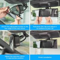Espejo reartisor Convexo panorámico Universal de 11,81 pulgadas, paquete de 2, Espejo retrovisor Gran angular - details 4