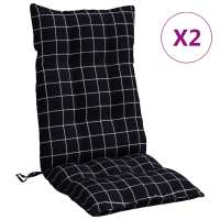 vidaXL Cojines para silla con respaldo alto 2 uds tela Oxford Color Gris,  Beige,  Taupé y mas Cojín Decorativo de Asiento Cojines de muebles de salon - details 3