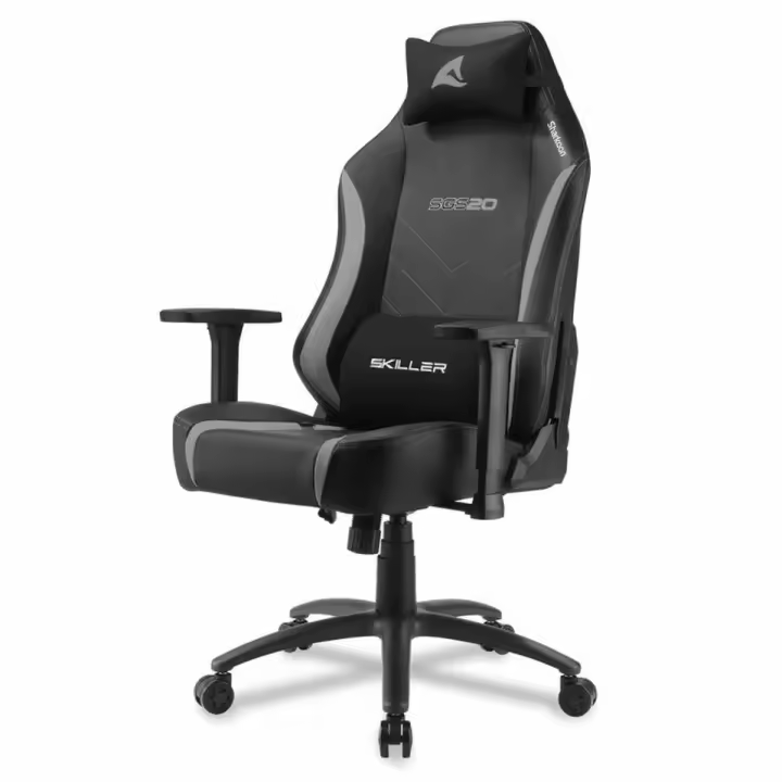 Silla Gaming Sharkoon Negro Gris - 1