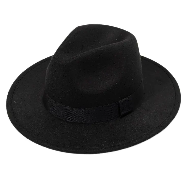 Sombrero De Lana Grande Para Hombre Y Mujer Estilo Inglés Jazz Moda Otoño E Invierno Fedora Formal Para Todas Las Estaciones - 1