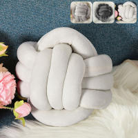 Cojín Redondo De Veludo Estilo Nórdico Cálido Para Bebés Y Adultos Decoración De Dormitorio Almohada De Descanso Para Niños Y Adultos - details 5