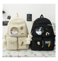 Mochila Escolar Para Niñas Teenager 5 Piezas Set Con Gran Capacidad Y Varios Bolsillos Canvas Resistente Y Versátil Para Viajes Y Estudio - details 5