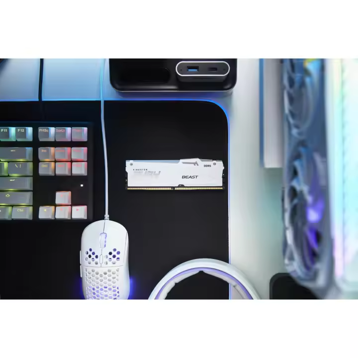 Kingston - Módulo de memoria RAM DDR5 FURY Beast RGB 32 GB KF560C30BWEA-32 para PC gaming con velocidad 6000 MHz, latencia CL30 y soporte XMP 3.0/EXPO - 1