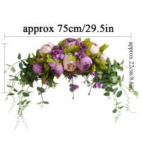 Arco De Flores Artificiales De Paeonia Para Boda Decoración De Casa Y Mesa Falsas Flores Simulación De Signo Welcome Para Eventos Y Celebraciones - details 9