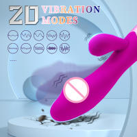Juguete Sexual Para Adultos G-Point Dildo Rabbit Vibrador De Silicona Suave Estimulador De Clítoris Y Vagina Control Manual - details 1