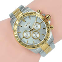 Reloj Hugo Boss de Hombre Analogico Cuarzo Oro Brazalete 1512960, Diámetro 44MM - details 2