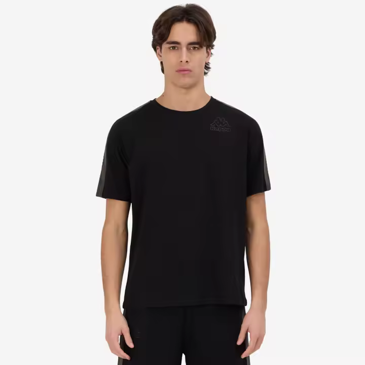 Camiseta Manga Corta Men Kappa  Gramio V25 Negro Kpccmv25Kwcd - 1