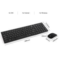 Compatibilidad K-06 Teclado Y Ratón Inalámbrico 2.4G Para Computadora Y Laptop Conexión Plug And Play Color Negro Para Uso Doméstico Y Oficina - details 1