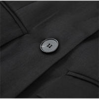 Elegante Mini Vestido Negro Blazer Para Mujer Con Cuello En V Y Mangas Largas Traje De Negocios Elegante Alta Cintura Adecuado Para Trabajo Y Fiestas - details 1
