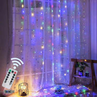 Luces De Encaje LED Con Control Remoto Y Alimentación USB 3M X 6/3/2/1M Para Decoración De Navidad Y Hogar Puerta Y Dormitorio - details 8