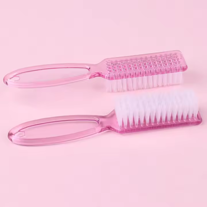 2pcs Cepillo De Uñas Para Limpieza Y Eliminación De Polvo Y Pówer Para Uñas De Acrílico Y UV Accesorios De Manicura Y Cuidado De Uñas - 1