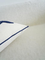 Cubierta De Cojín Moderna Con Bordado De Estrella De Mar Para Sofa Y Sofá Decorativa Y Cómoda Sin Núcleo De Cojín Material De Poliéster 100% - details 2