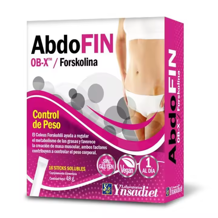 Ynsadiet Abdo FIN, Control de Peso y Metabolismo de Grasas, Aumenta Masa Muscular, 16 Sticks - 1