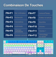 Teclado Mecánico De Juego E-YOOSO Z88 Rainbow FALCON Con Switches Azules Y Cableado 104 Teclas Compatible Con PC Y Laptop - details 7