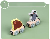 Juguetes De Tren De Madera Magnéticos Montessori Para Niños Set De Aprendizaje Temprano Con Animales Frutas Y Colores Juguete Educativo Para El Desarrollo Cognitivo - details 17