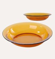 STARLEY-Gran fuente redonda hondo Ambar Lys de 28 x 5 x 28 cm,Duralex - details 2