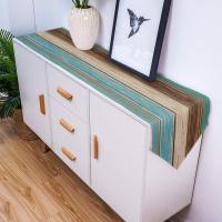 Mantel De Lino Con Estampado De Rayas De Gradiente De Colores Para Comedor Mesa De Televisión Y Entrada Sensación Ceremonial - details 20