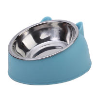 Cuenco De Alimentos Para Gatos Y Perros Creativo Y Encantador Inclinado En Acero Inoxidable Alimentador De Agua Para Mascotas Para Gatos Y Perros - details 6