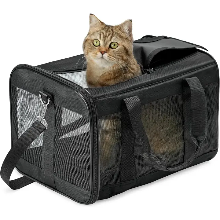 Transportín para Mascotas Suave y Plegable con Lados Suaves para Gatos - Tamaño - 1