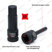 Juego De Destornilladores Hexagonales De Impacto 1/2" Drive Master 10 Piezas SAE/Metrica Marcaciones Doble Tamaño Almacenamiento Pesado Duty Cumple Estándares - details 2
