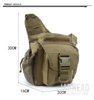 Bolsa Mensajera Táctica 900D Para Hombres Bolsa De Hombro Cruzada Impermeable Para Camping Y Fotografía DSLR Camuflada - details 2