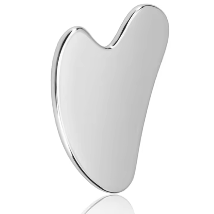 Juego De Herramientas De Rostro Y Cuerpo En Acero Inoxidable 304 Gua Sha Facial Duradero Para Tratamiento Lymphático Y Alivio Del Tensión Facial - 1