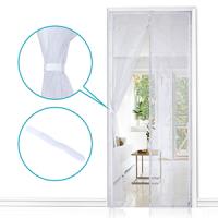 Mosquitera magnética para Puerta de, de Malla Cortina, Junta magnética de arriba a Abajo con Cierres Automático, keeps el aire cool en el interior (80x200 CM, Blanco) - details 3