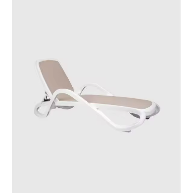 Tumbona Alfa  blanco tortora.     -EkilikuaHome - 1
