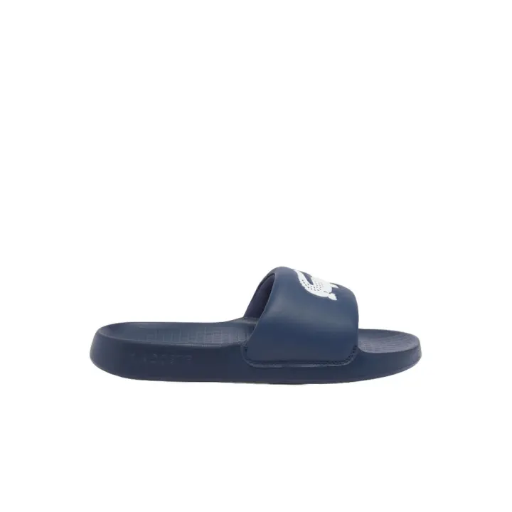 Chanclas Azul Lacoste Serve Slide 1.0 Con Pala Acolchada - 1