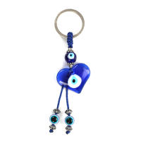 Llavero De Ojo De Suerte Con Mano De Fatima Y Mariposa Azul Para Coche Llavero Turco Con Ojo Maligno Para Hombres Y Mujeres Joyería EY138 - details 35