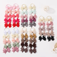 10Pcs Lazo De Cinta Sólida Para Niñas 2.6 Pulgadas Diadema Elástica De Satén Accesorio De Cabello Infantil Para Todas Las Estaciones - details 1
