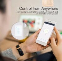 Interruptor Inteligente WiFi Aubess TUYA Para USA Sin Cable Neutro/O Con Cable Neutro 120 Tipo Panel De Pared Táctil Compatible Con Alexa Google Home - details 3