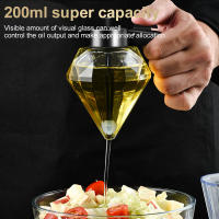 Dispensador De Miel De Forma Diamante Con Soporte 200ml Gran Capacidad Multifuncional Botella De Aceite Ecológica Para Vinagre Y Salsa - details 2