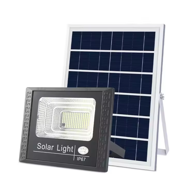 Lámpara Solar JVEE 30W 1000mAh Con Control Remoto Luz De Fosa Impermeable IP67 Ajustable Para Exteriores Villa Callelampara Ángulo - 1
