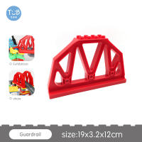 Juguetes DIY Para Niños Y Bebés Bloques De Construcción Grandes Con Vías De Tren Y Semáforos Rojos En Color Negro Accesorios Duplo Para Juego De Construcción - details 5
