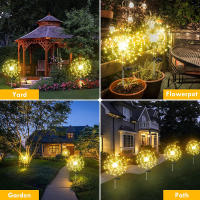 Luz De Fuego Solar Con Dandelion 90/120/150/200 LED Para Jardín Paisaje Jardín Navidad Decoración DIY Luz De Humo Moderna IP65 - details 11