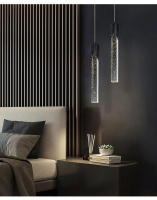 Lámpara Colgante Nórdica De Cristal LED Para Iluminación De Habitación Dormitorio Sala De Estar Cocina Decoración De Hogar Instalación Tipo Cord Pendant Material Aleación Fuente De Alimentación AC Vínculo Certificación CCC Ce - details 7