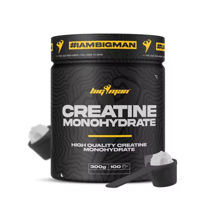 BIG MAN Creatina Monohidrato Neutra 300g - Suplemento para Aumento de Masa Muscular - 1